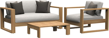 MATISSE TEAK - 2 seater teak garden sofa by JANUS et Cie - view 3